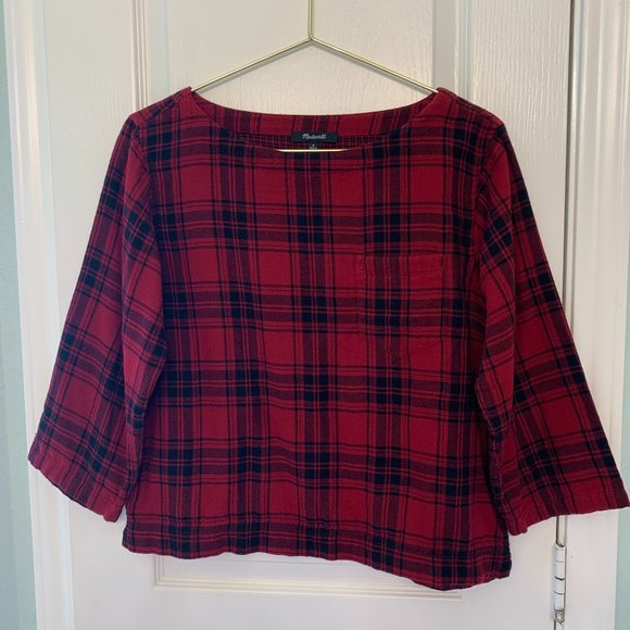 Madewell Tops - Madewell Lined Plaid Shirt